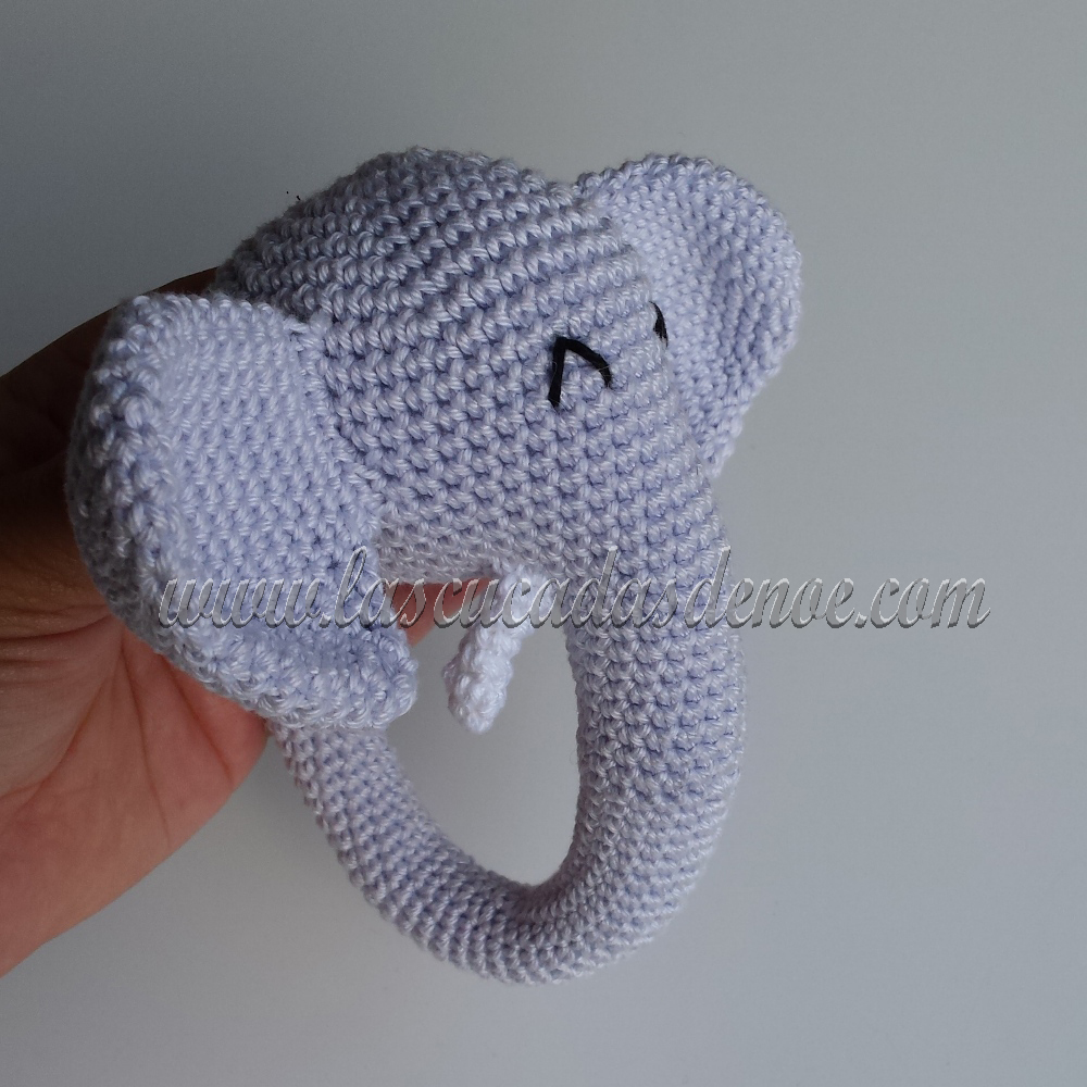 Amigurumi Sonajero Elefante