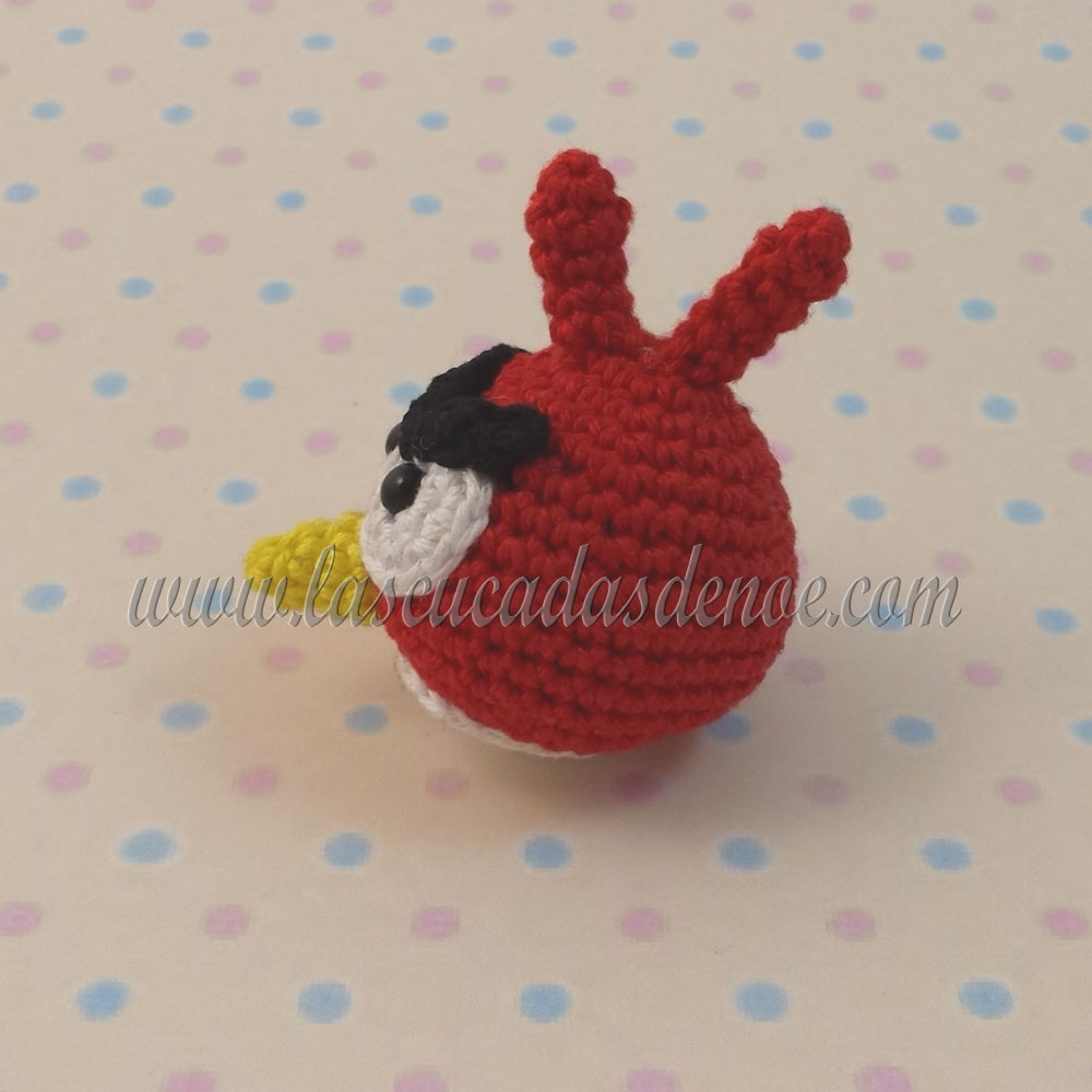 Amigurumi Angry Bird Rojo