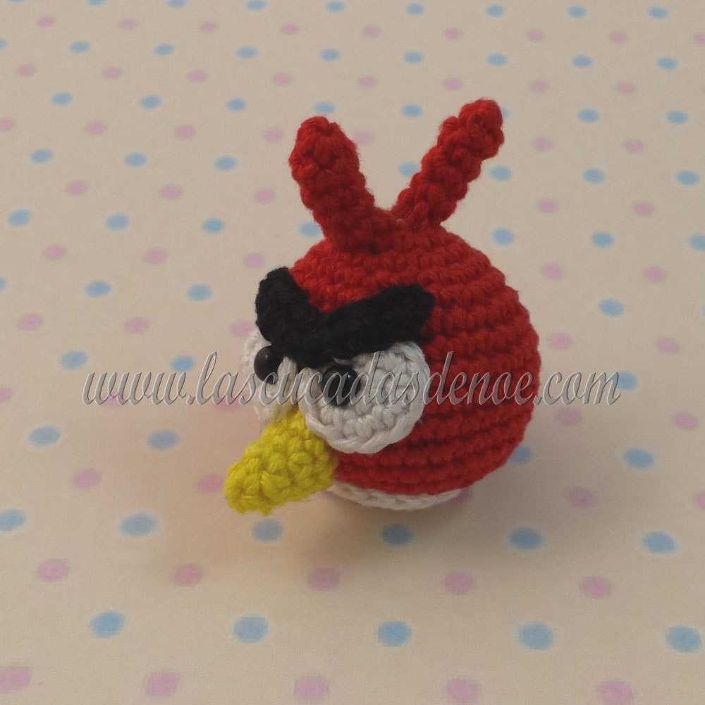 Amigurumi Angry Bird Rojo