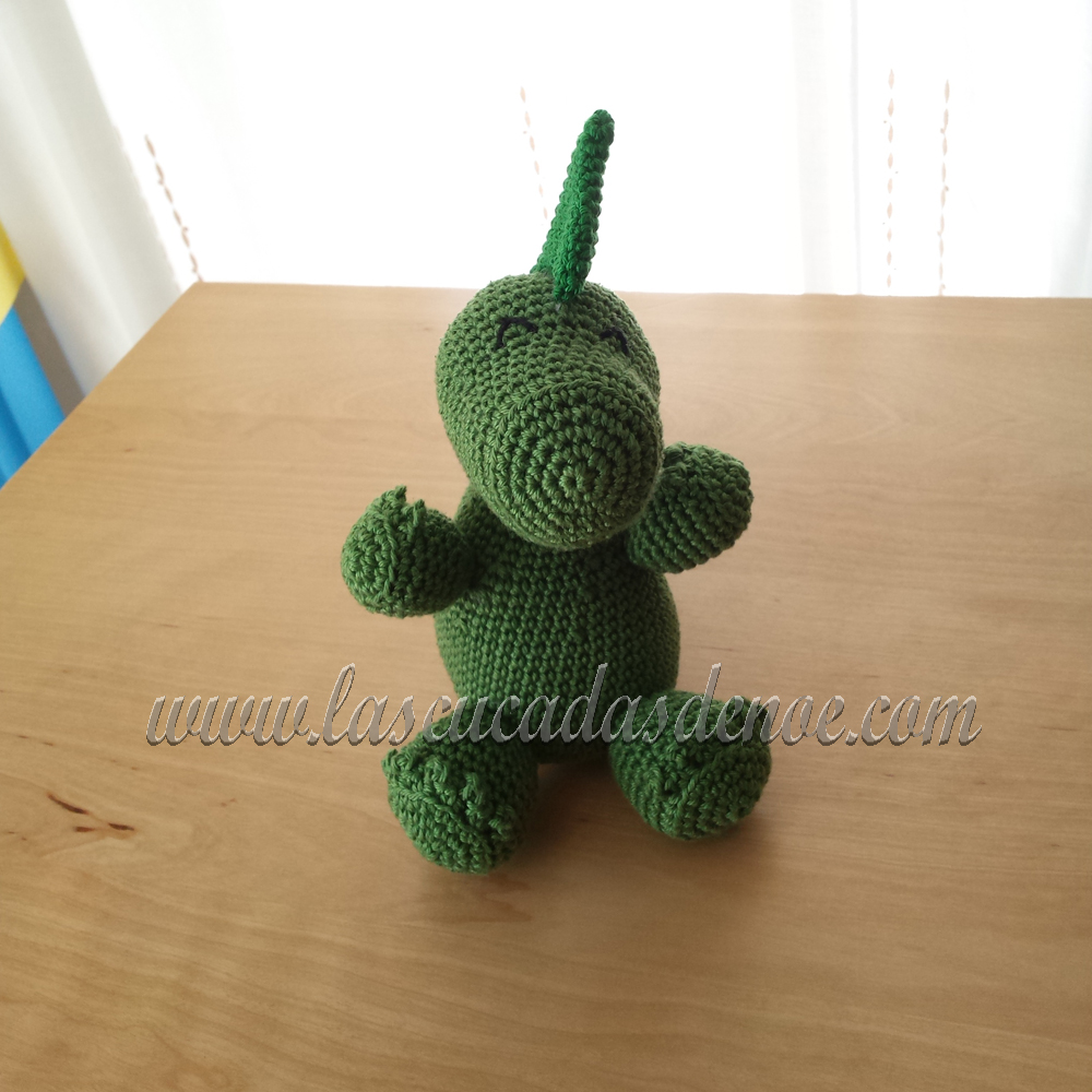 Amigurumi Dragoncito verde